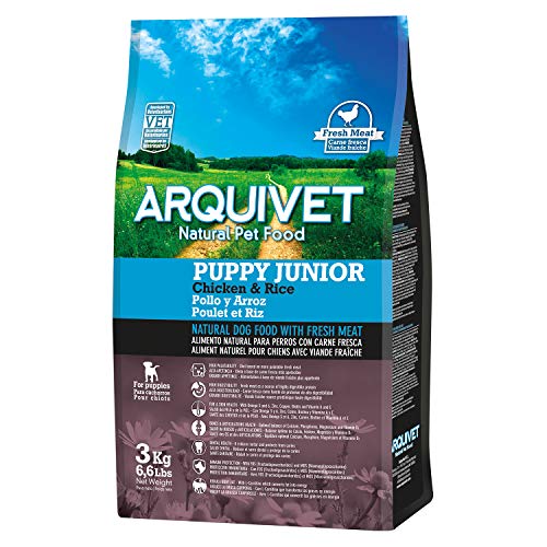 Arquivet Karma naturalna dla szczeniąt - szczeniak junior kurczak i ryż, 3 kg (1 szt.)