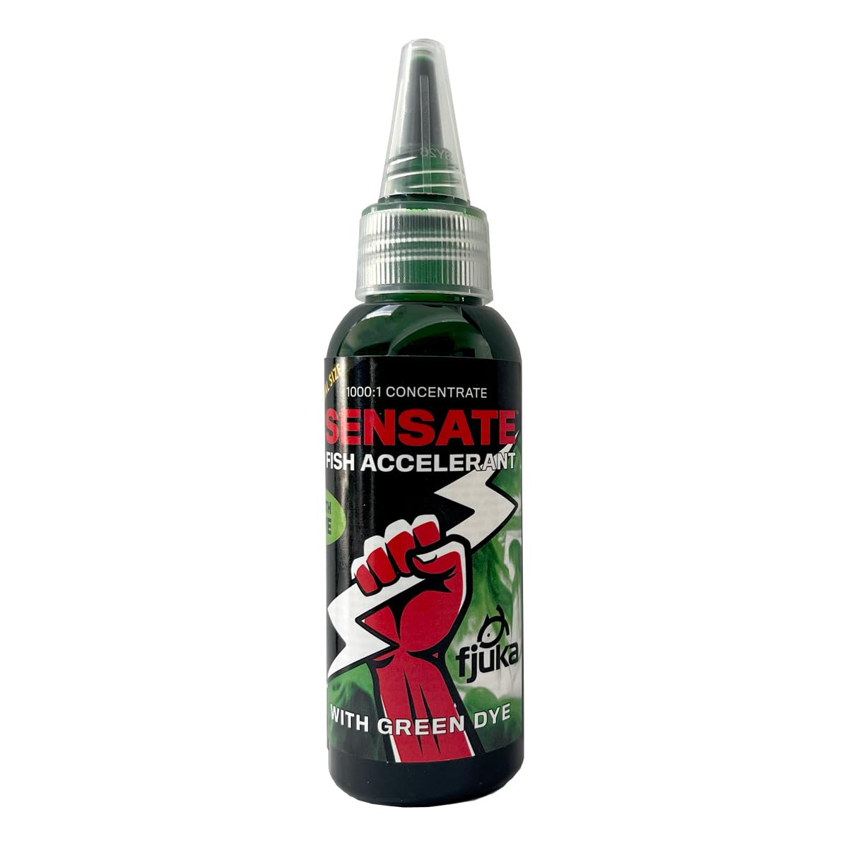 Fjuka 50ml Green Sensate Fish Accelerant Bait Dye| Instant bait boost| Colours + attracts fast