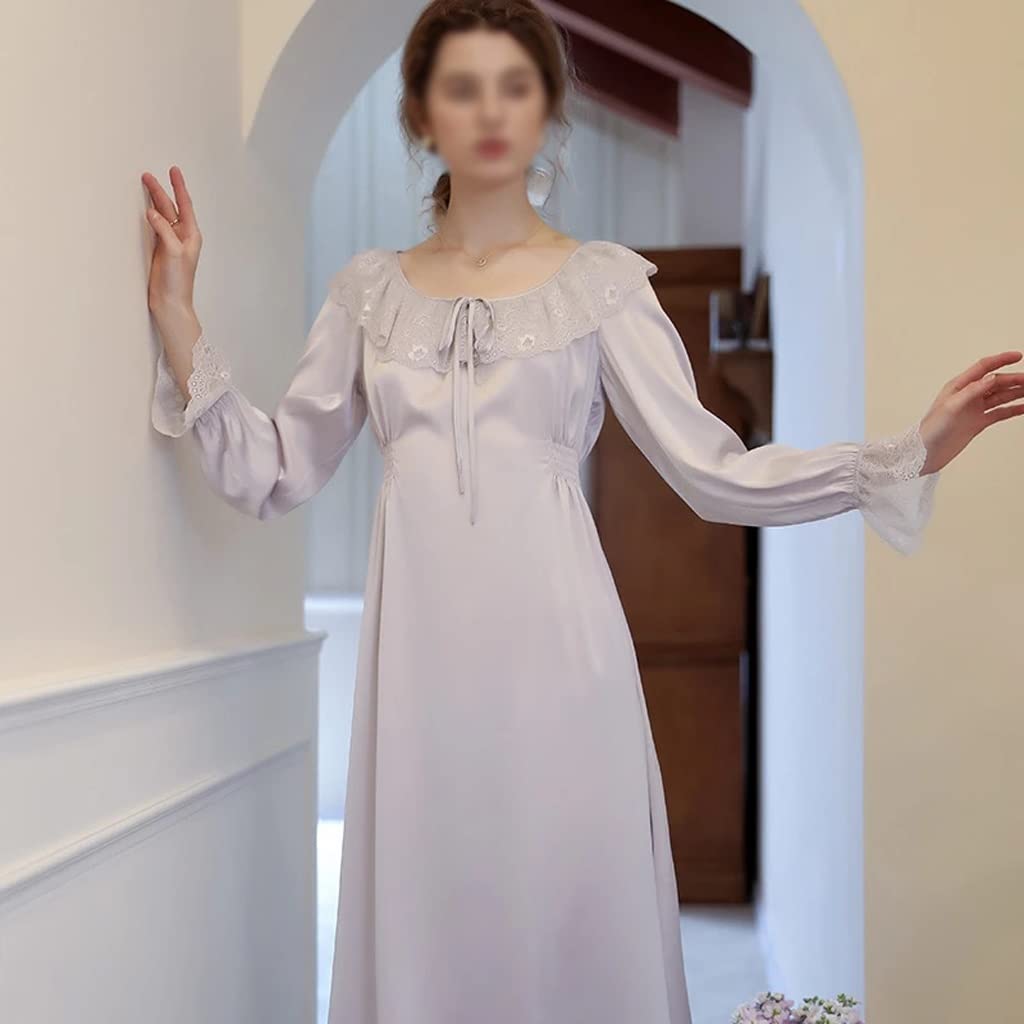 Amazon.co.jp: n/a 女性のサテンパジャマフォールアイスシルクフル