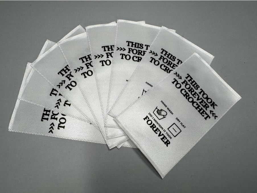 Knitting Labels 'This Took Forever to Crochet',Cute Crochet Tags for Blankets Crochet Tags for Handmade Items (50)