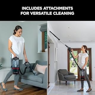 Shark Corded Upright Vacuum Cleaner 1.1L with Lift-Away Technology, Pet Model, LED Headlights, Anti-Allergen, 8m Cord, 750W, Pet, Crevice & Multi-Surface Tools, Red/Black, NV602UKT