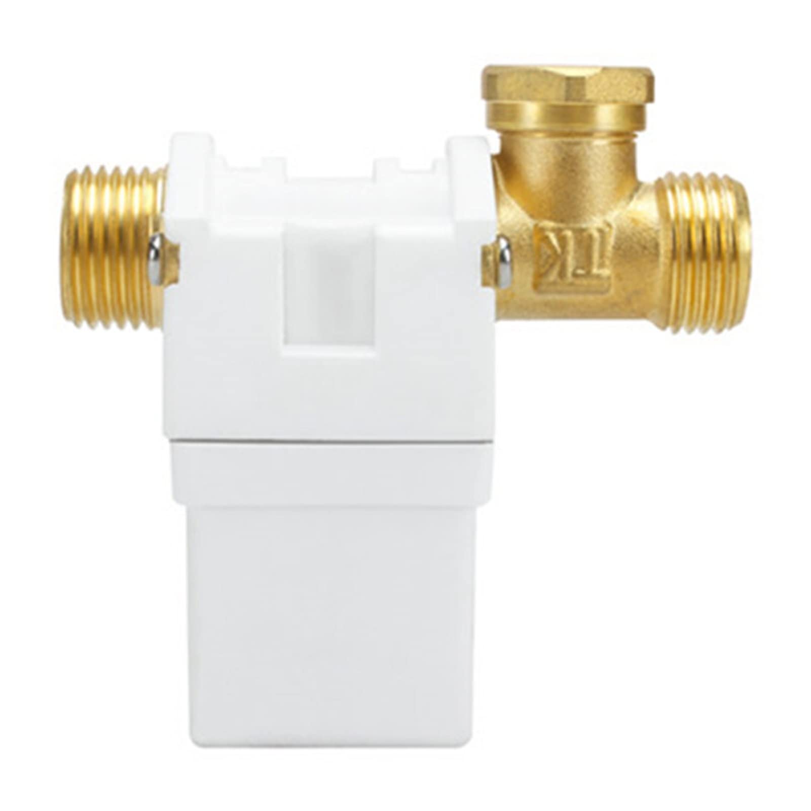 HDPHCRIUN Brass Electric Solenoid Valve G1/2#39; NC 12v 24v 220v Water Heater air Solar System 1Pcs(Onecolor)
