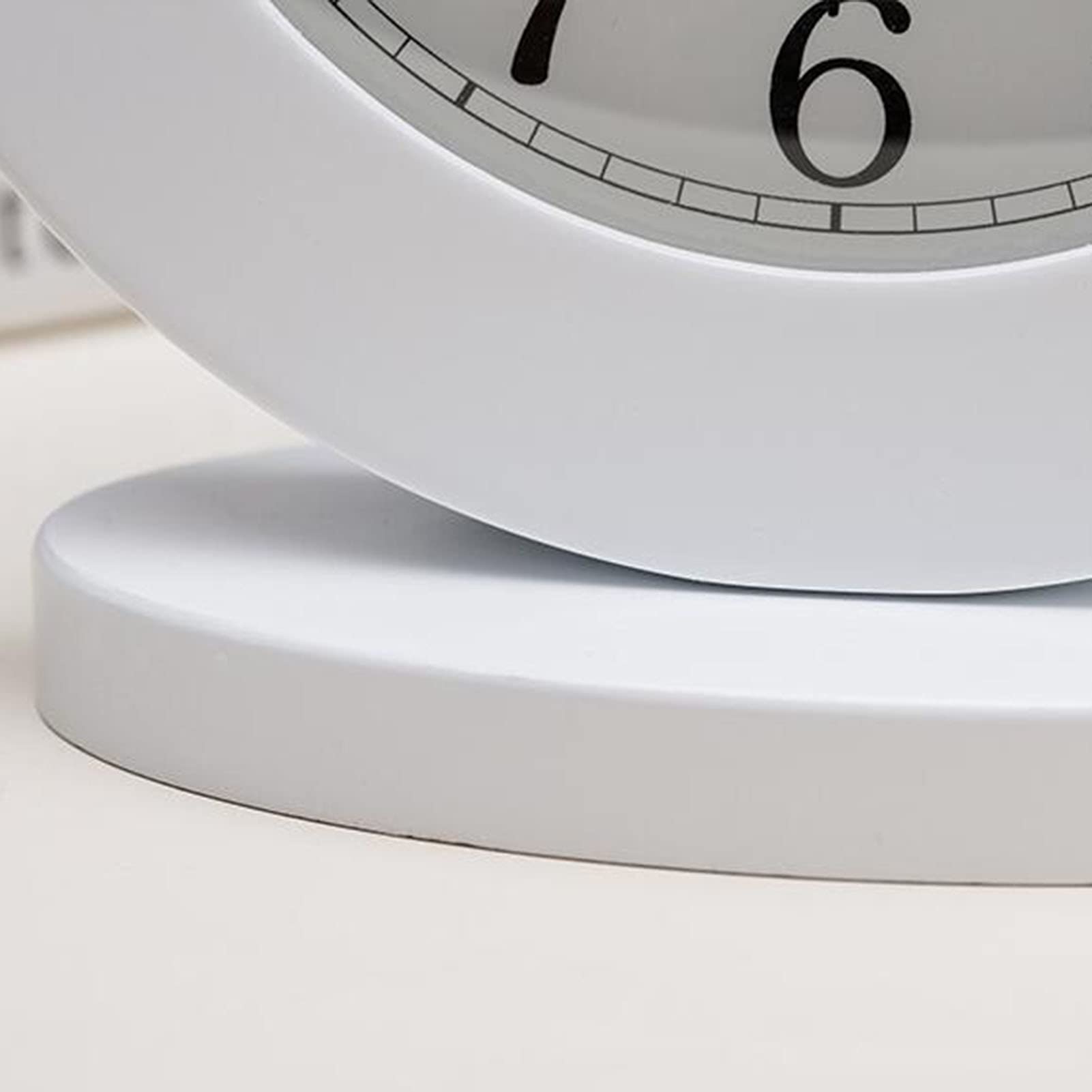 Orologio Da Tavolo Quadrato In Legno Kattepote - 10cm, Silenzioso, Senza Ticchettio, Decorativo - Foto 3