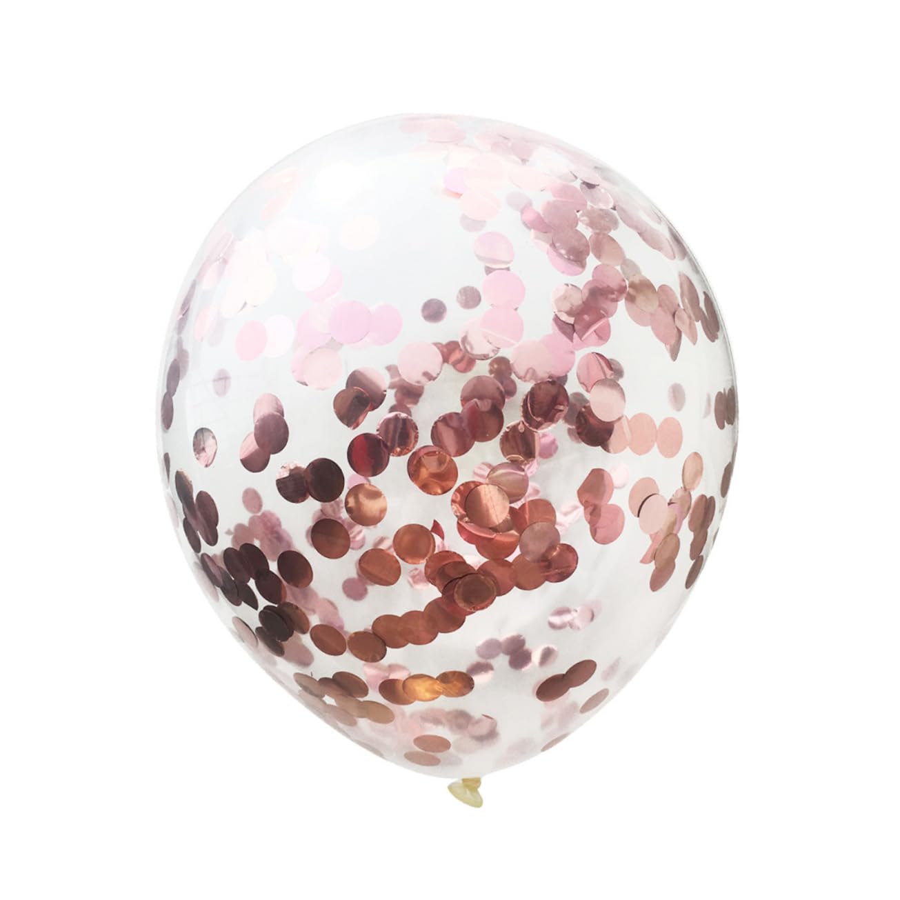 ibasenice 60 Pz Palloncini Nuziali Abito Tuta Flash Palloncini Matrimonio in Tinta Unita Trasparenti Con Coriandoli Da Festa Proposta Oro Rosa