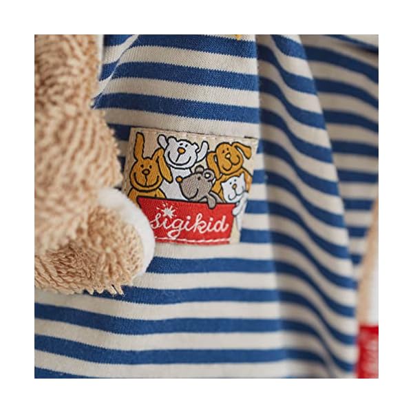 SIGIKID 39381 Schnuffeltuch Hase Kuscheltuch Mädchen und Jungen Babyspielzeug empfohlen ab Geburt beige/blau – Bild 6