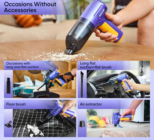 Image of Vacuum Cleaner for Car Use Car Vacuum Cleaner with Compact Wireless Design, Mini Vacuum Cleaner for Home Dust and Car Interior Cleaning for Travel Office and Daily Household Use