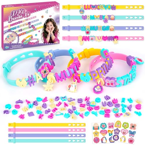 Geschenk Mädchen 5 6 7 8 9 Jahre: Freundschaftsarmbänder Selber Machen, Bastelset Kinder ab 6 Jahre Gummi Armbänder Selber Machen Kinder Spielzeug ab 5 Jahre Basteln Mädchen Geschenke 5 6 7 8 9 Jahre