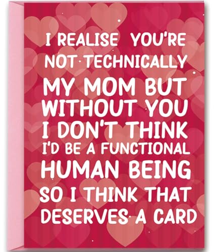 Mcduldul Funny Mothers Day Card, Mother's Day Card for Stepmom, Bonus Mom, Mentor, Aunt...
