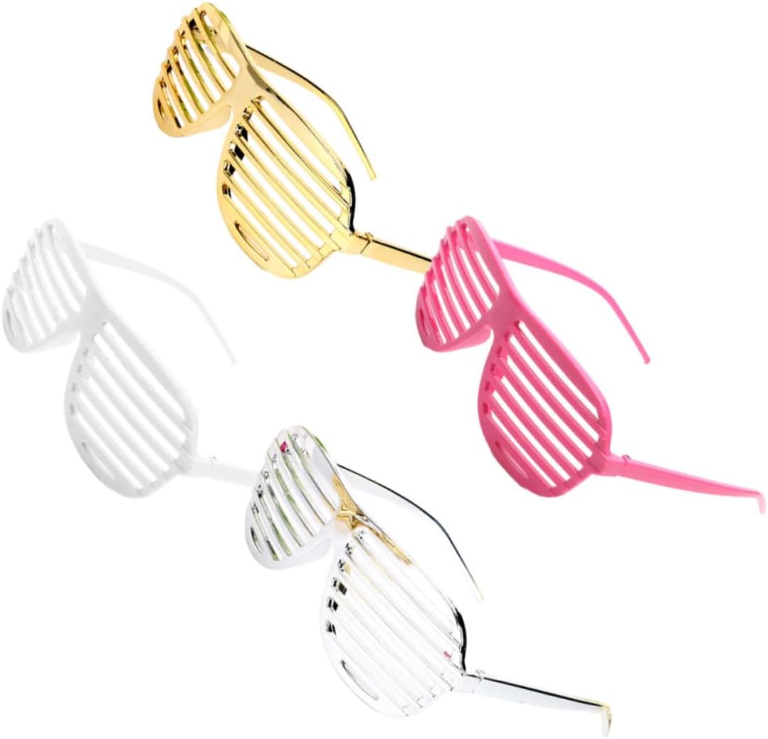 Silver Glasses 4pcs Glasses Party Glasses Party Shutter