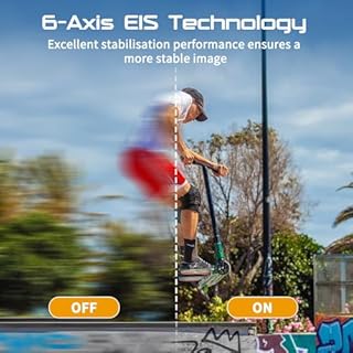 Apexcam M90 Action Camera with 64GB Card Touchscreen Sport Camera 4K60FPS 64MP WiFi EIS Image Stabilization Underwater Camera 40m Waterproof 8X Zoom 2.4G Remote Control 2x1350mAh Battery Accessories