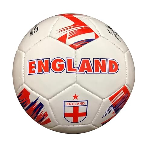 Gioco International Country Themed Footballs Ball, Adults Unisex, England (Multicolour), 5