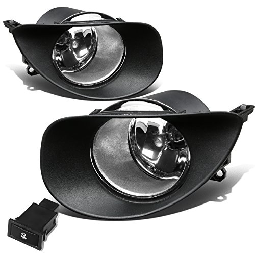 DNA MOTORING FL-TYAR063D-CH Fog Light With Switch Driver & Passenger Side Enhance visibility [Compatible with 06-08 Yaris Hatchback]