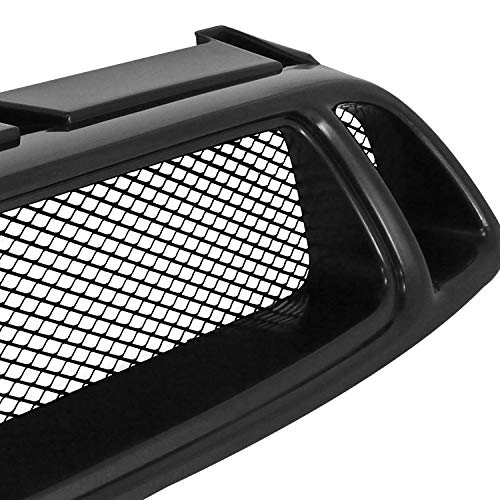 Spec-D Tuning Black Front Hood Aluminum Mesh Grill Compatible With Subaru Impreza 2004-2005 #TOP2
