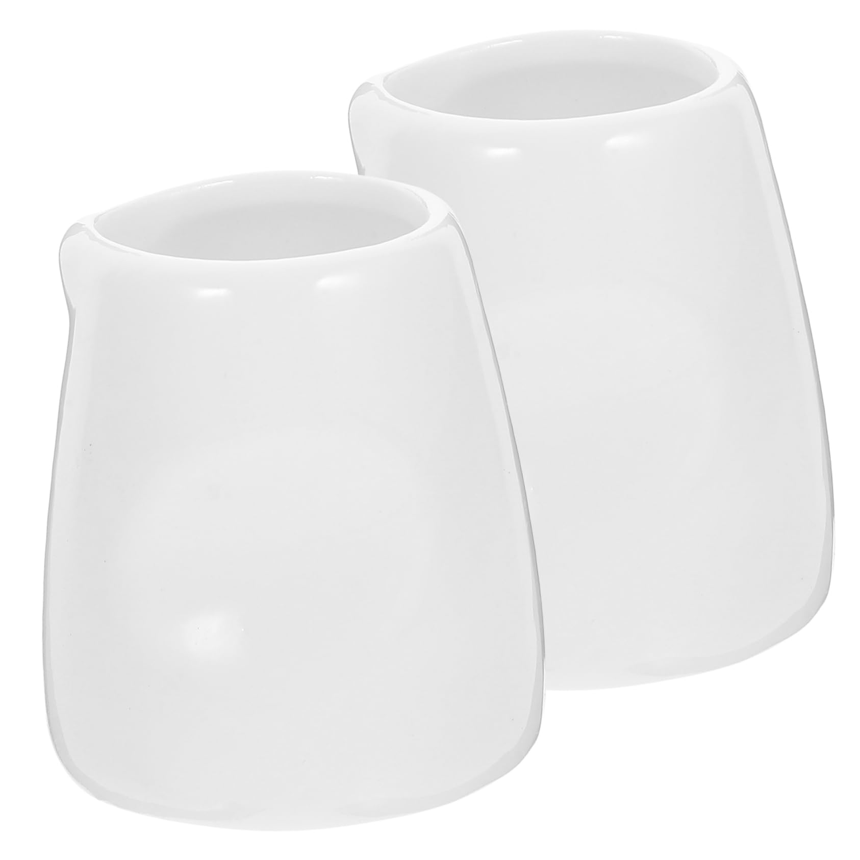 Alipis 4 Sätze Mini Keramik Sauciere Weißes Saucenkännchen Für Milch Soßen Und Dips Für Restaurant Bar Und Zuhause Langlebig Und Leicht Zu Reinigen 2 Stück * 4