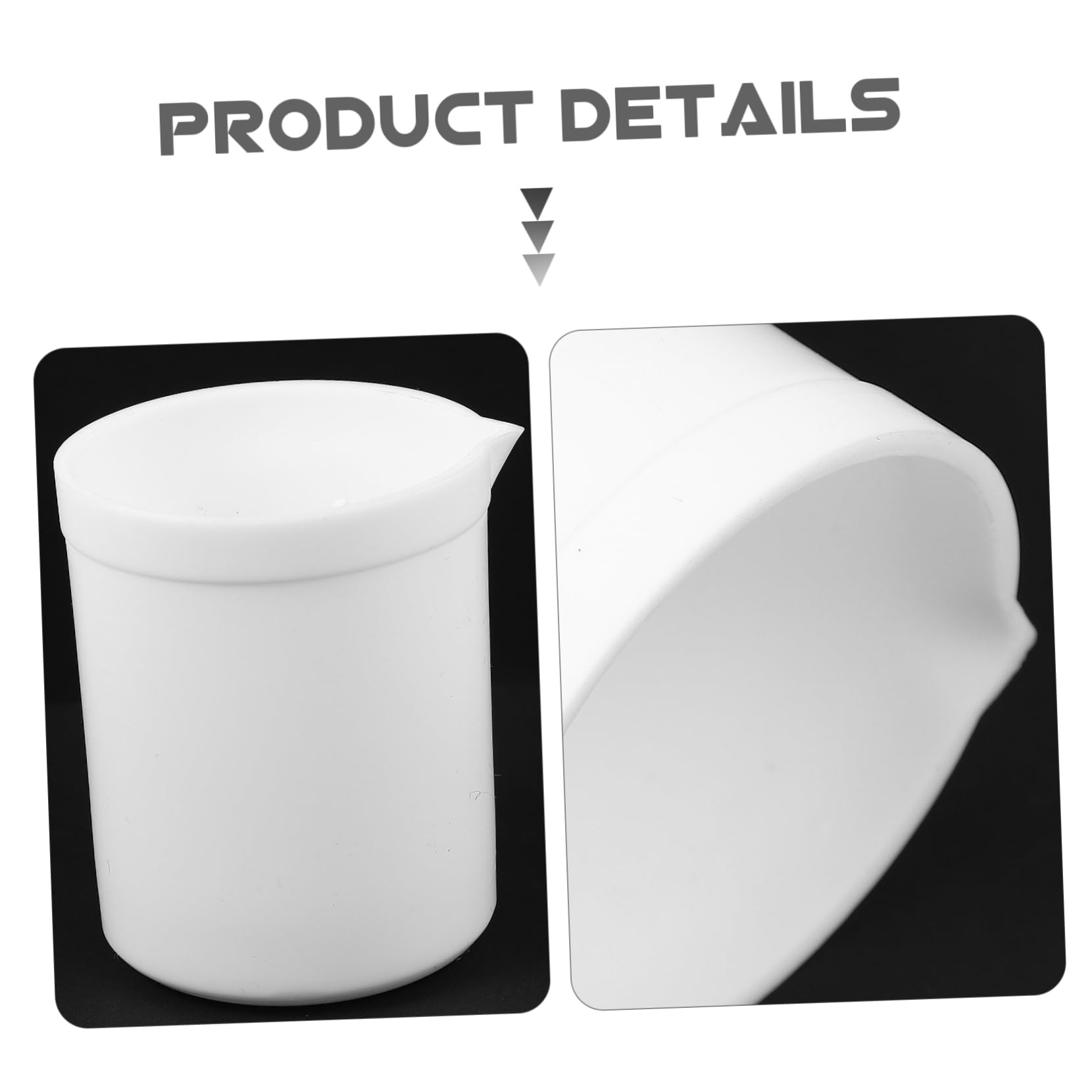 ERINGOGO Professional Beaker Laboratory Measuring Jug with Stable Base Tapered Pour Spout for Experiments Schools and