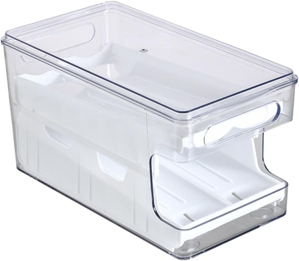 Secure Sliding Eggs Storage Unique Two slide Eggs Storage Box 2 Layer Eggs for Kitchen Enthusiasts