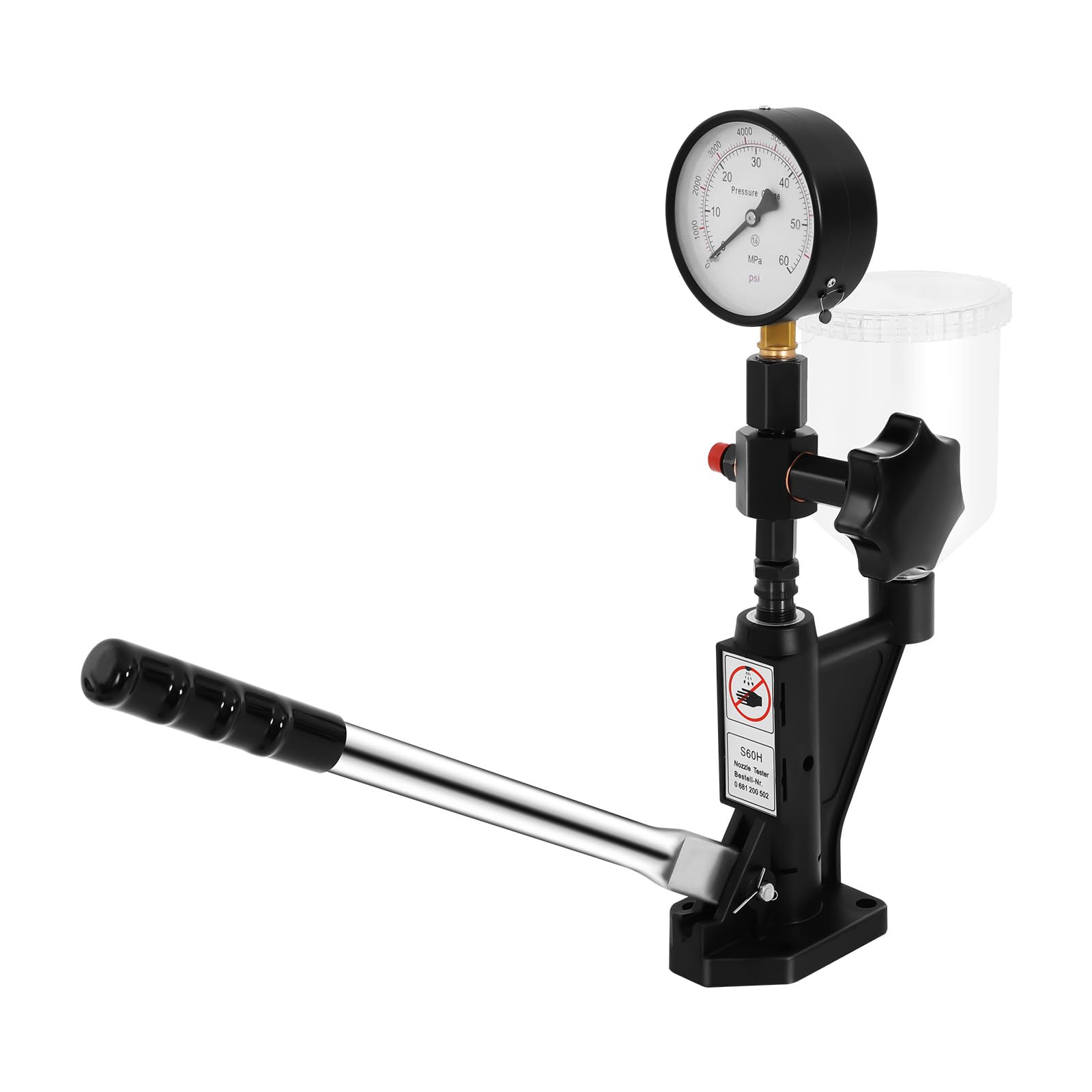 Comprobador de inyectores CR-C Multifuncional Common Rail Common Rail, probador de inyectores diésel, 600 bar, 0 a 8000 PSI S60H para tractores y motores diesel
