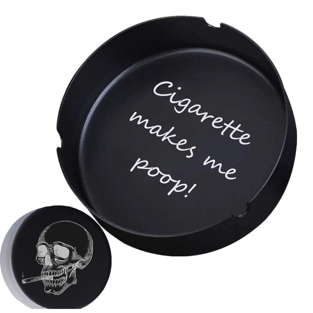 Amazon.com: Personalized Stainless Steel Ashtray for Cigarettes Ash Tray  For Home Patio Bar Name Text Letter LOGO Customized Engraving : Home &  Kitchen