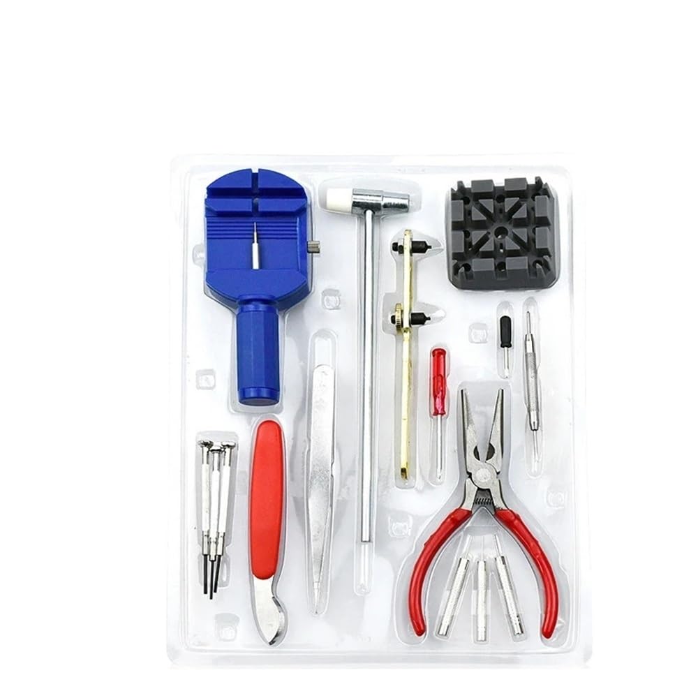 MZMZM Watch Repair Tool Kit Watch Link Pin Remover Shell Opener Spring Bar Remover(Coffee)