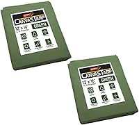 Vista 50 de Mytee Products Lona de lona marrón oscuro de 6 x 8 pies de 12 onzas, resistente al agua y transpirable, lonas resistentes, cubierta de lona