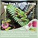 TUICARE 4 PCS Tree Frog Toy Tire Swing Habitat Miniature with 4 Suction Cup Hook Frog Tank Accessories Terrarium Decor Climbing Swing Reptile Amphibian Crustacean Climbing Toy (Pink)
