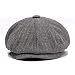 Produktbild KeepSa Herren Newsboy Flat Cap Gatsby Barett Cap, Scheuklappe spritzige 8 teilig 'Newsboy'Stil Golfermütze,Schlägermütze
