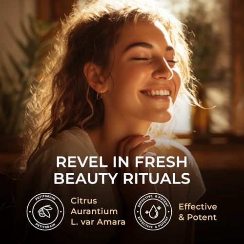 Image of 100% Pure Petitgrain Essential Oil - 0.34 Fl Oz - Petitgrain Oil for Hair, Skin, Diffuser, Aromatherapy & DIY Candle Making Scent