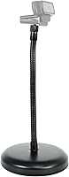 Vista 5 de Rockville RDMS7 Soporte de micrófono de escritorio con cuello de cisne de 11.8 pulgadas, base pesada, clip de micrófono, adaptador de cámara web
