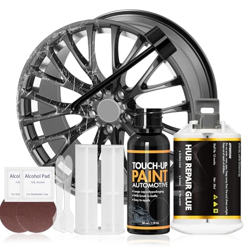 WEILAOK Reparation Jante, Kit Reparation Jantes Aluminium, Stylo Retouche Jante Alu, Kit de Réparation de Rayures de...