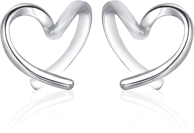 Stud Earrings for Women, 925 Sterling Silver Earrings Jewellery Christmas Gifts for Girls,Teen,Sister,Daughter