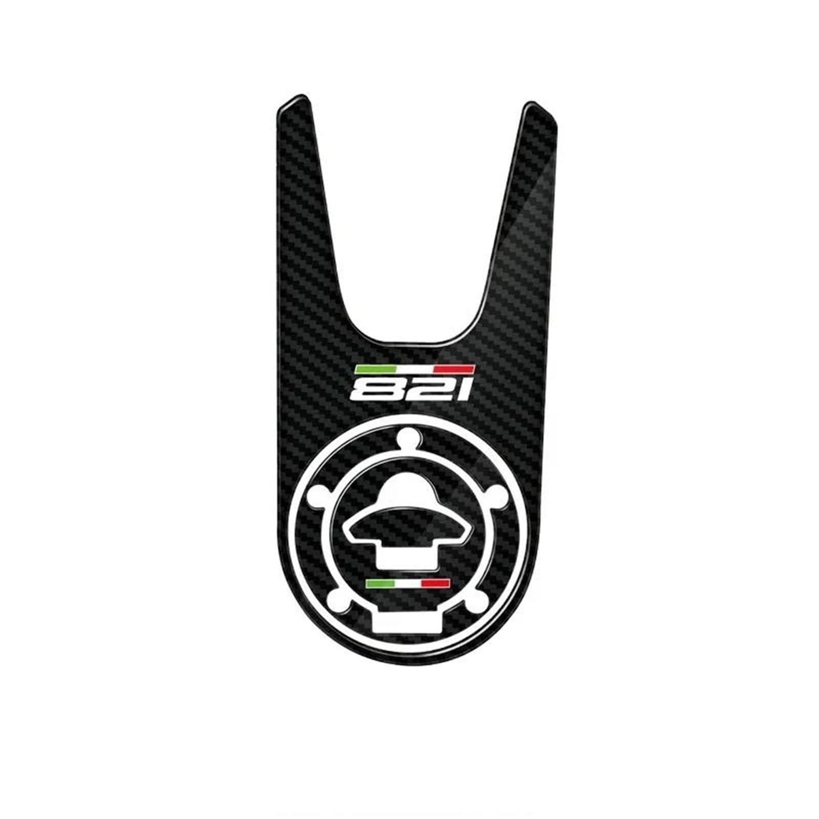 Carbon-Look Motorcycle Gas Cap Sticker Tank Pad for Ducati for Monster 696 796 821 1100 1200 for Diavel Streetfighter(Color7)