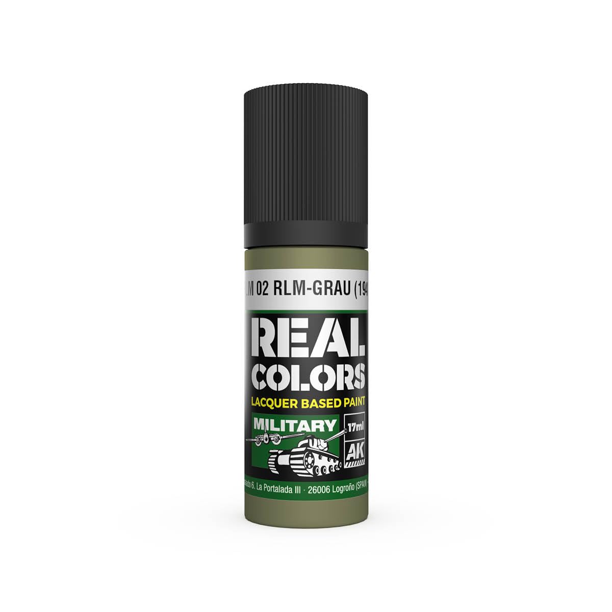 Ak Interactive Ak Real Colors Rc933 Rlm 02 Rlm-Grau (1941) (17Ml) (Old Rc266)