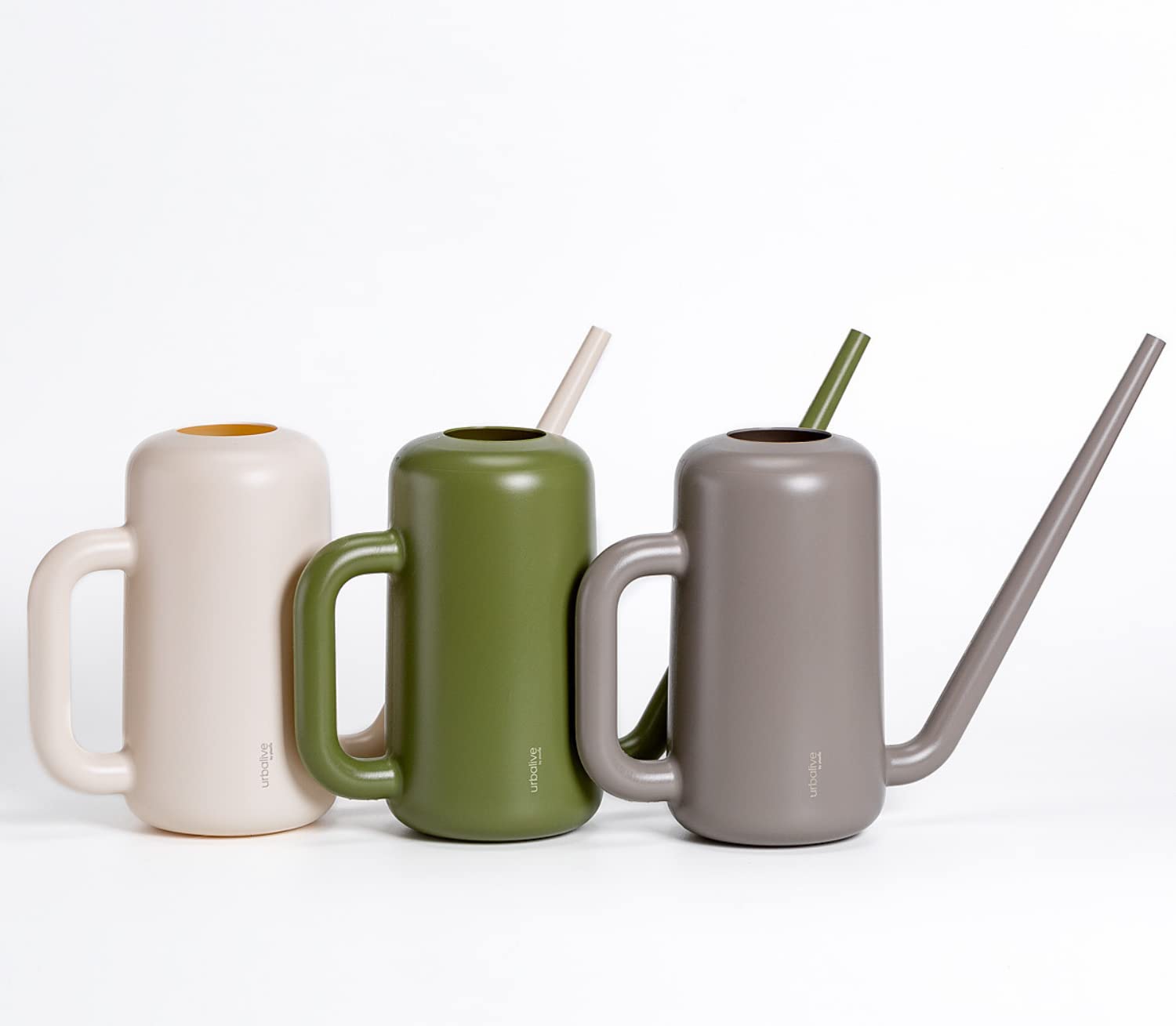 Plastia Regadera Pequeña para Plantas de Interior 1,8 L – Regadera Plantas con Pico Largo para Riego Fácil – Regaderas Jardín de Plástico, Verde