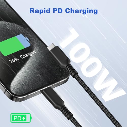 Basesailor 100W USB C to Type C Cable for AirPods Max, AirPods Pro, iPhone 16, iPad Pro
Basesailor 100W Fast Charging USB C to Type C Cable for AirPods 4, AirPods Pro 2
Basesailor 10ft 2Pack 100W USB C to Type C Cable for AirPods Max, AirPods Pro 2,