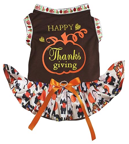 Robe pour chiot citrouille le cadeau idéal pour Thanksgiving en taille S