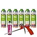 Produktbild FM220 Bauschaum Montageschaum Pistolenschaum Multischaum Fensterschaum hohe Schalldämmung Wärmedämmung 500ml Kombisets (mit Reiniger AA290 + Schaumpistole Compact, 6x 500ml)