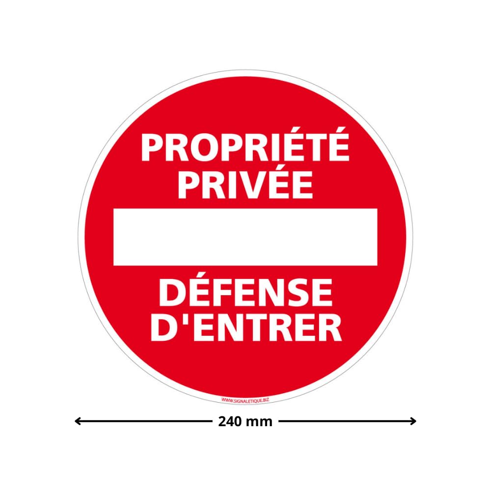 Panneaux Sécurité Vidéo Surveillance 20x15cm - Signalétique Propriété Privée, Résistant Intempéries