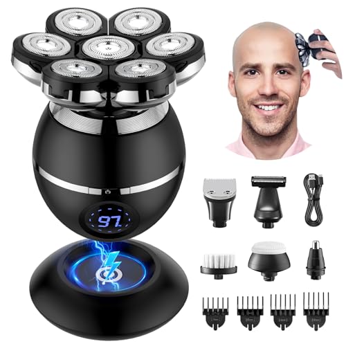 ETENTOUS Head Shavers for Men, 2025 Upgraded Head Shavers for Bald Men, IPX6 Waterproof Head Shaver, LED Display, Rechargeable Mens Head Shaver