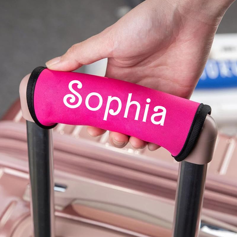 Personalized Luggage Handle Wrap Tag - Customized Name Identifier for Easy Luggage Travel Accessory - Personalized Identification for Luggage 3 PCS