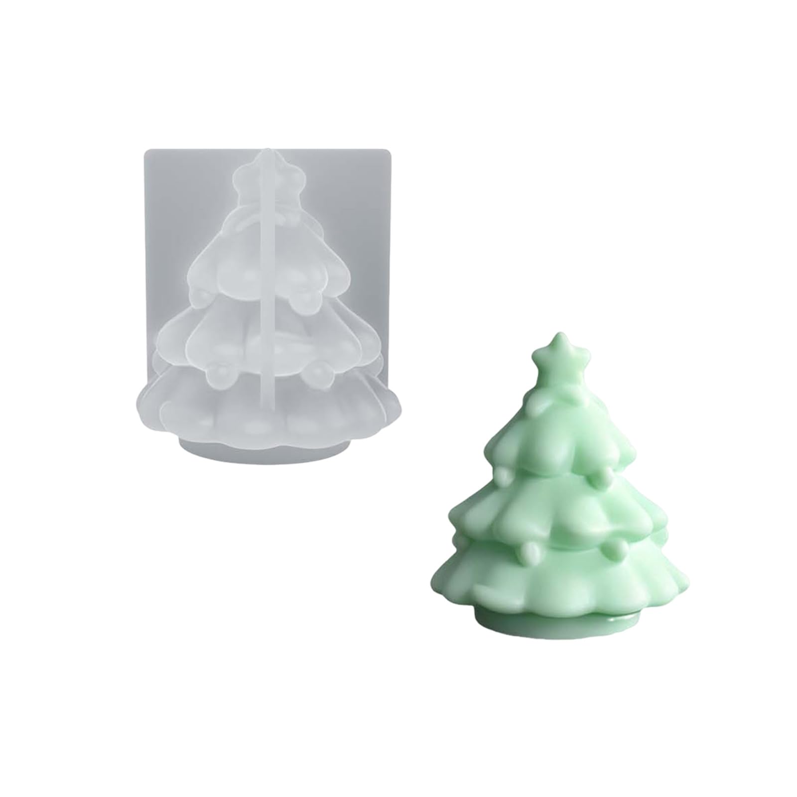 Elnwnnkc Mold Silicone Christmas Holiday Wax Mold White Single Piece for Seasonal Home Decor Tool Holiday Wax Shaping Festive Tool Winter Tabletop Decor Project Seasonal Home Form