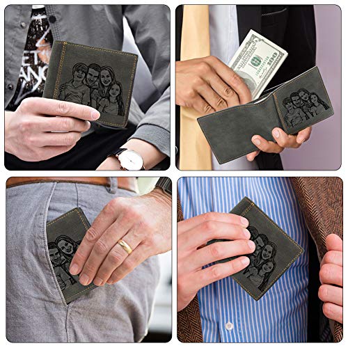 Amlion Personalized Wallets Custom Engraved Photo Wallet Gifts for Men Dad Husband2