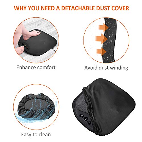 Snailax Shiatsu Foot Massager with Heat- Washable Cover Kneading Foot & Back Massager, Heated Foot Warmer, Electric Feet Massager Machine for Plantar Fasciitis,Foot Relief - Image 4