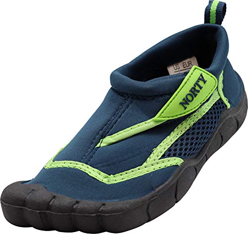 Image of NORTY Water Shoes for Boys and Girls - Swim Socks for Beach, Boat, and Pool - Skeletoe Barefoot Design - Cruise Ship Essentials for Kids - Hiking and Camping Footwear