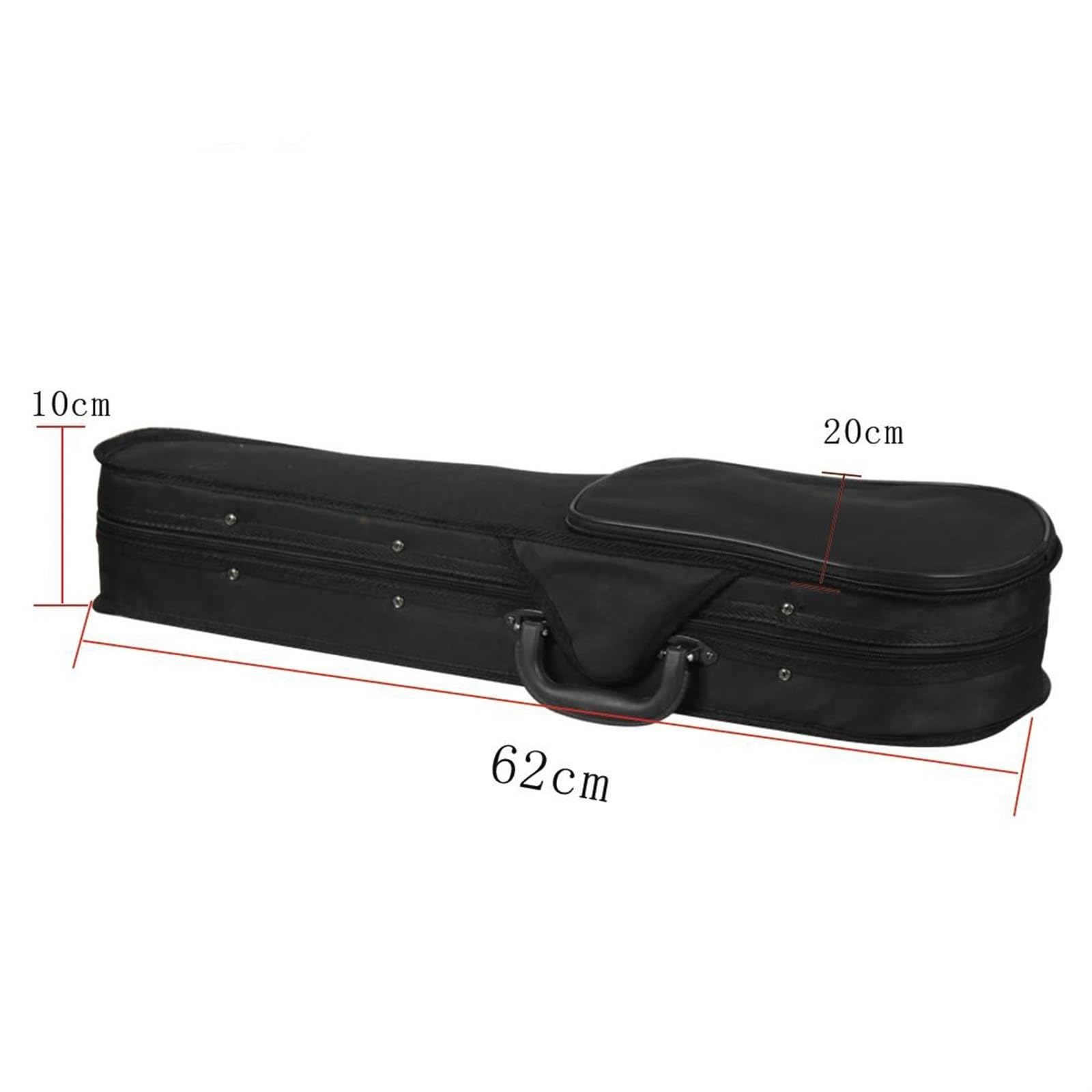 Violino Set Violino acustico nero 1/8 con custodia e arco Accessori per violino per principianti