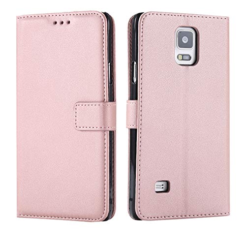 Rfvzubemok Compatible with Samsung Galaxy Note 4 9109 Wallet Magnetic Closure Case Cover,Compatible with Samsung Galaxy Note 4 9109 Flip Kickstand Case Pink