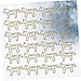 Uonlytech 30pcs Golden Horse Paper Clips Creative Animal Bookmarks Strong Paper Holding Clamp for Home Office School Use Adorable Design for Document Organization