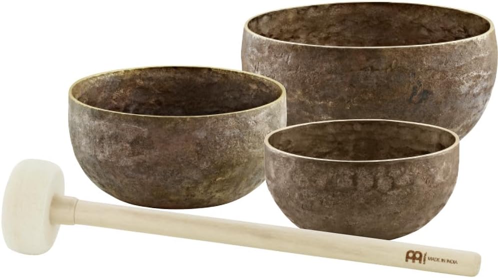 Bronze Singing Bowl with Felt Ring and Cover, Origin Series — MADE IN INDIA — For Meditation, Yoga, ASMR or Sound Therapy, 2-YEAR WARRANTY