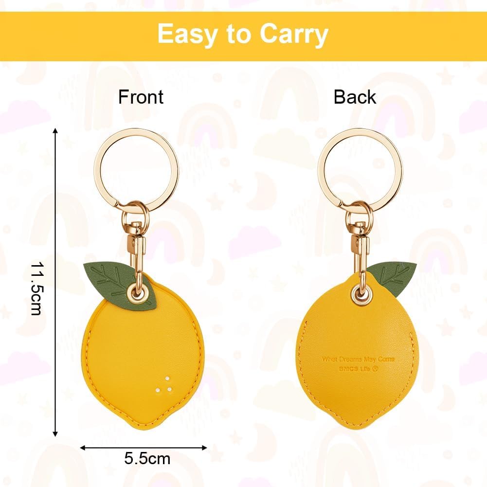 AXFEE Funda protectora de 360° para AirTag, llavero de cuero de dibujos animados para soporte de Air-tag, funda protectora para etiquetas de aire, decoración para llaves, bolsa, collar de mascotas — view 2