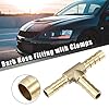 X AUTOHAUX 2 Pcs 6mm Hose Barb Copper 3 Way Tee Connector Adapter #1