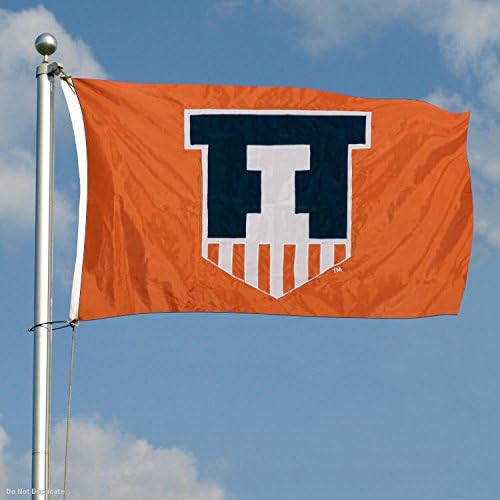 Illinois Fighting Illini Embroidered and Stitched Nylon Flag - Image 5